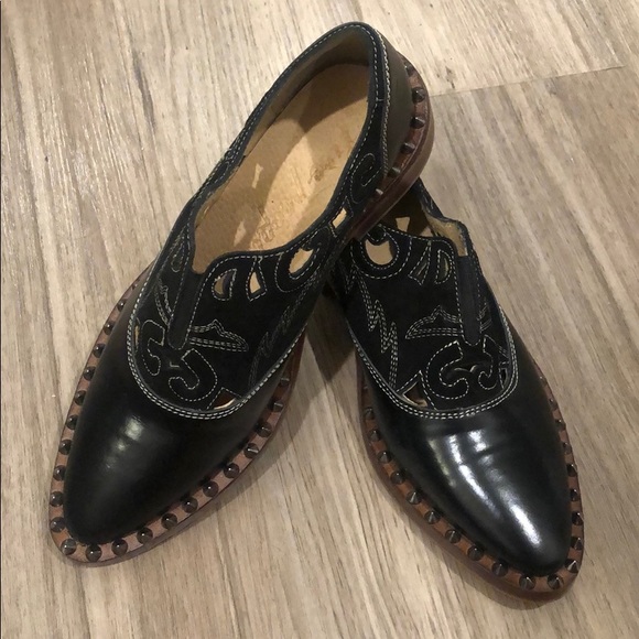 Free People Cut Out Embellished Loafers - Picture 1 of 5